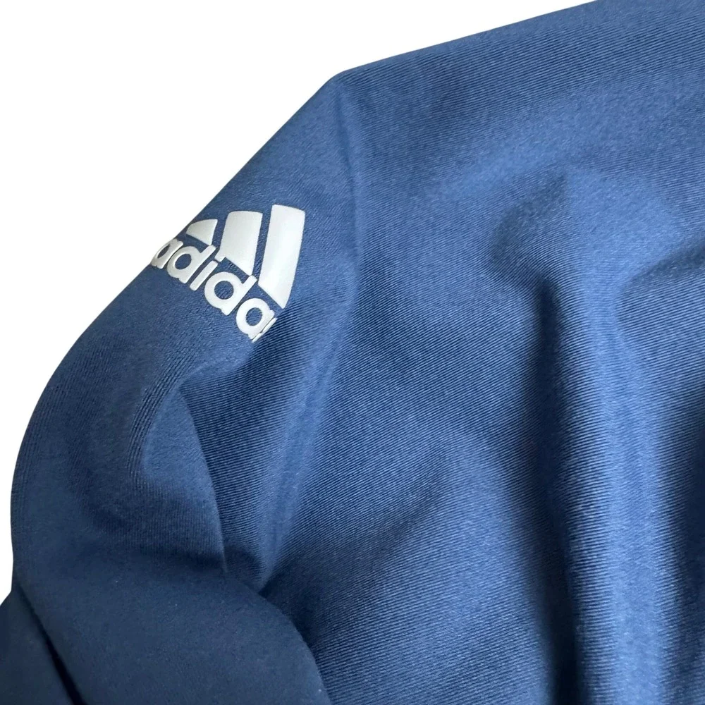 Adidas Golf Mens 2XL Blue 1/4 Zip Long Sleeve Pullover Sweatshirt